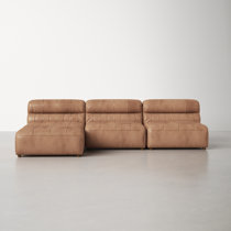 Allmodern clarita overstuffed modular sectional with ottoman fabric sales